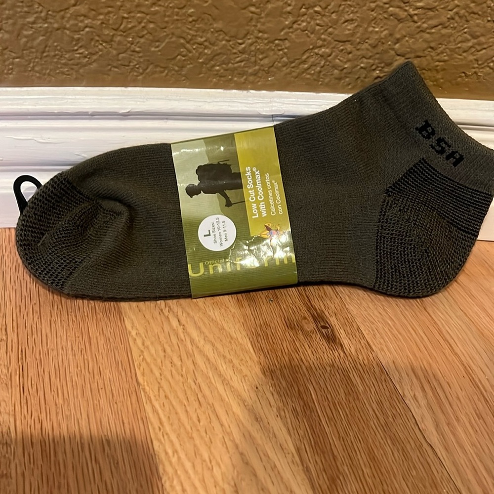 Boy Scouts of America official uniform low-cut socks with coolmax, Size Large